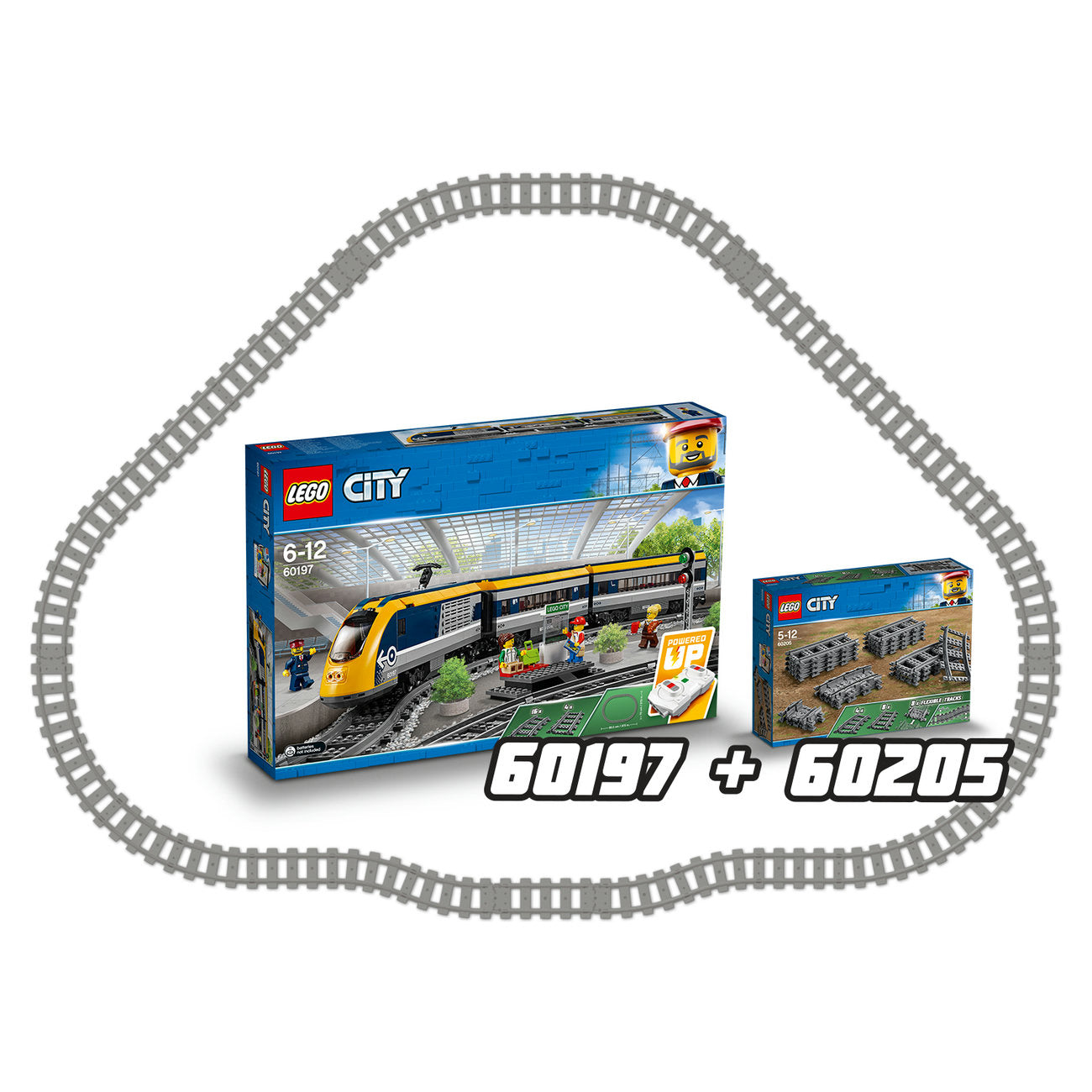 LEGO City 60205 Piste Lot de 20