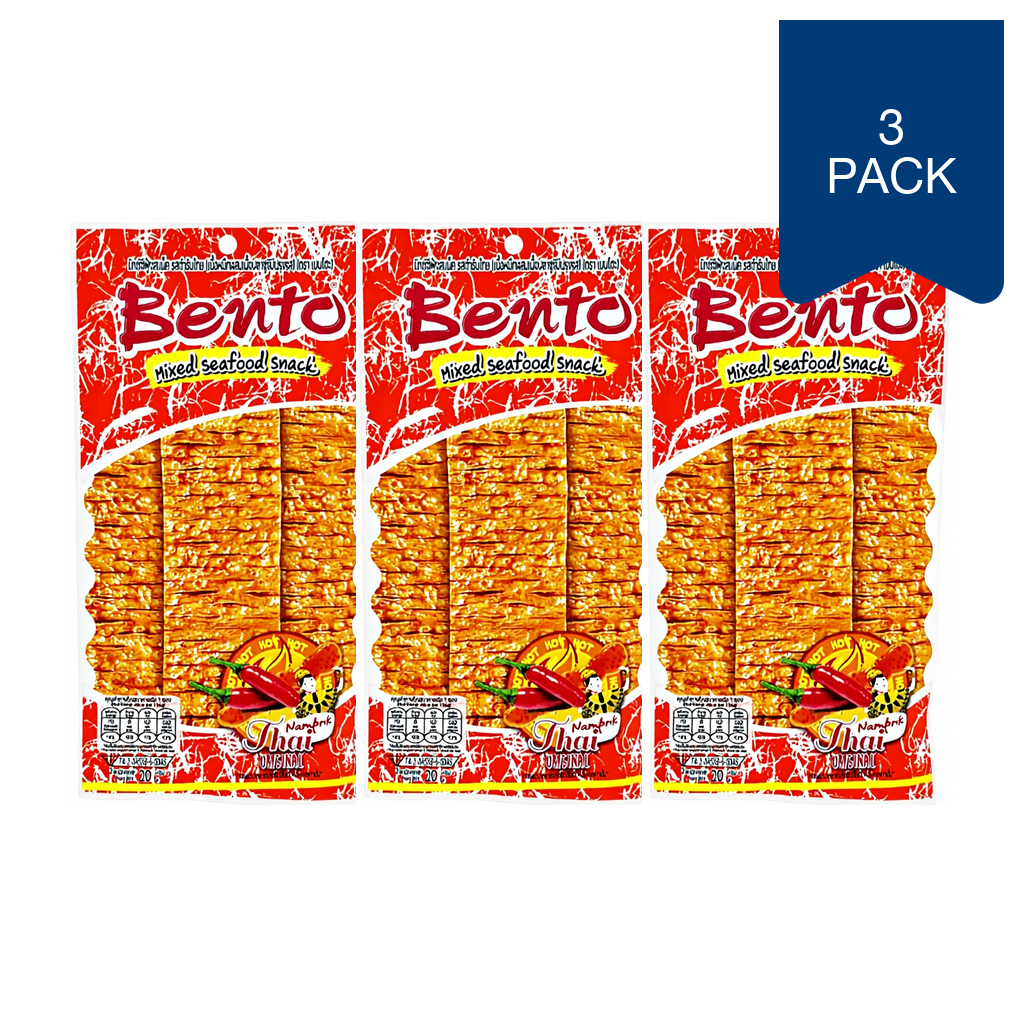 BENTO Snack aux Fruits de Mer Mélangés Namprik Thaï Original - 20 g