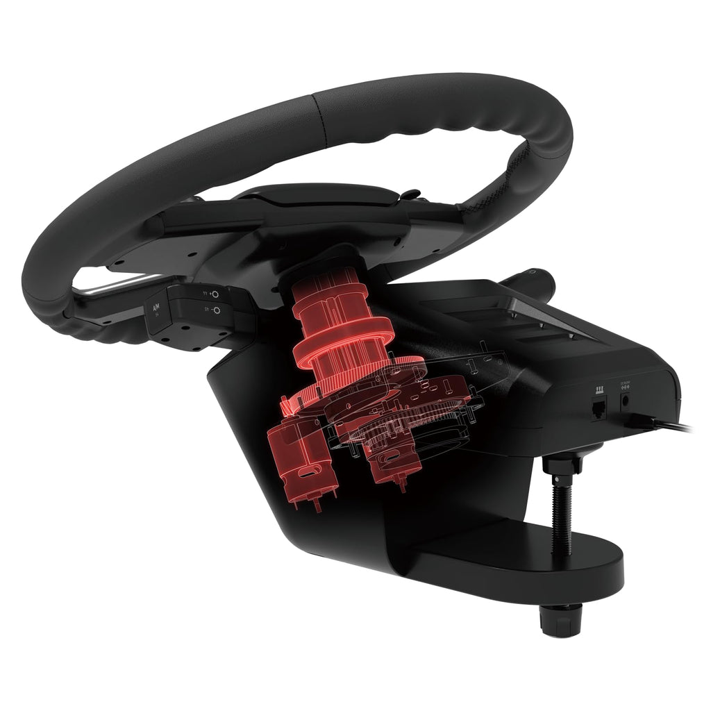 Hori Système de contrôle de camion Force Feedback Control System pour PC - Inclus Volant, Levier de commande et Pédales