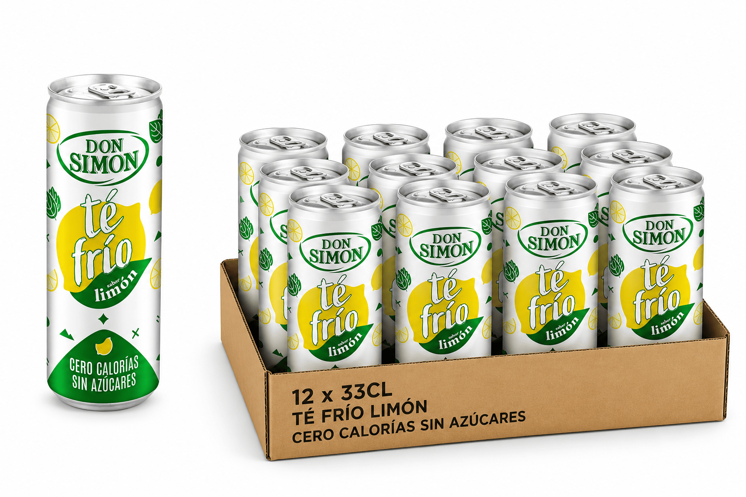 DON SIMON Thé Citron Pack de 12 x 33cl