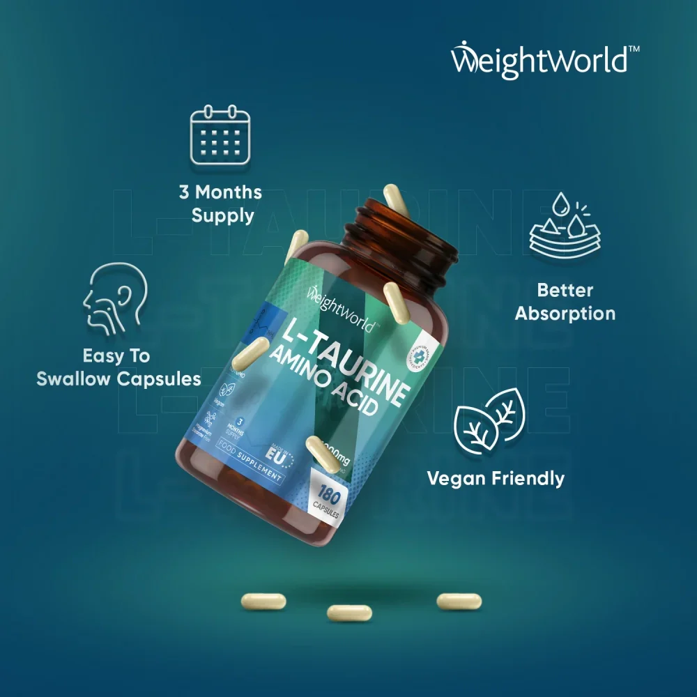 WeightWorld L - Taurine 1000 mg 180 gélules