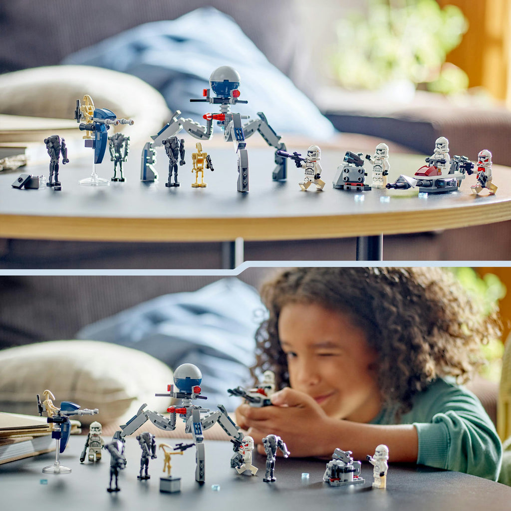 LEGO Star Wars 75372 Pack de combat des Clone Troopers et Droïdes de combat