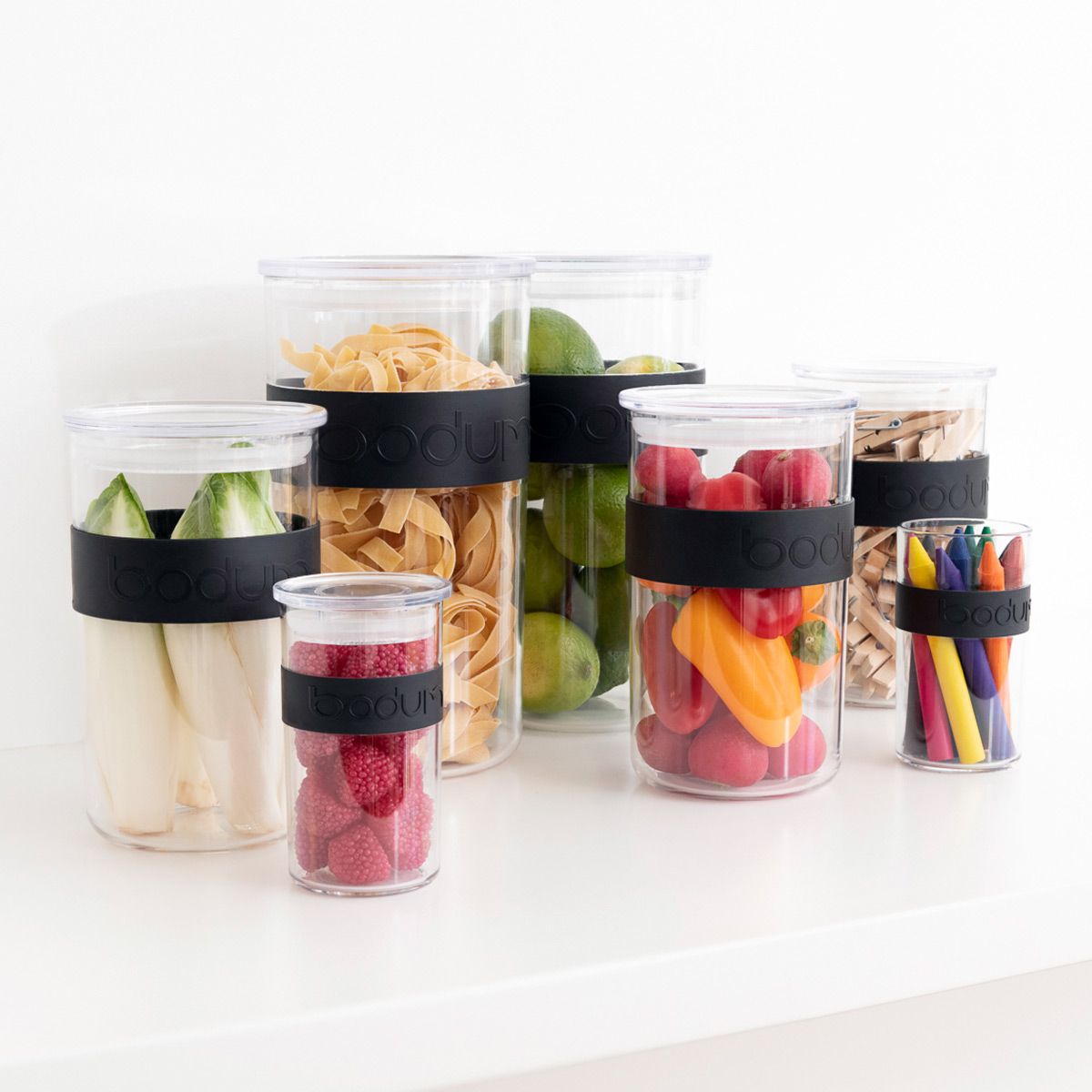 Bodum Presso Récipients de conservation alimentaire 2 x 2 L Noir