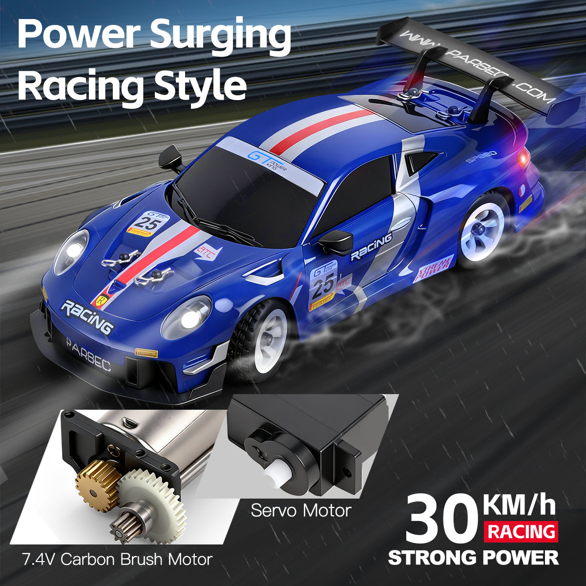 Voiture RC Électrique 1/28 4x4 Rallye