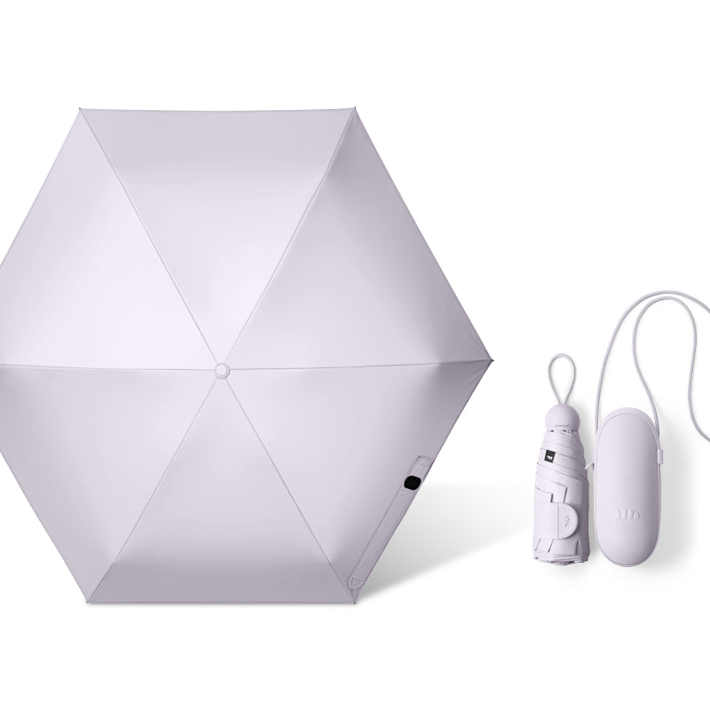 Beneunder BM525 Parapluie gel noir pliable en 5 Coupe-vent Imperméable Design capsule Léger pour trajets/voyages Lilas F Cadeau parfait pour couple