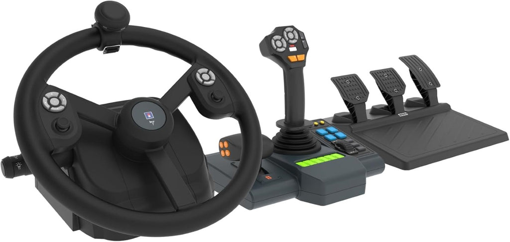 Hori Système de contrôle des véhicules agricoles Farming Vehicle Control System pour PC - Inclus Volant, Levier de commande et Pédales