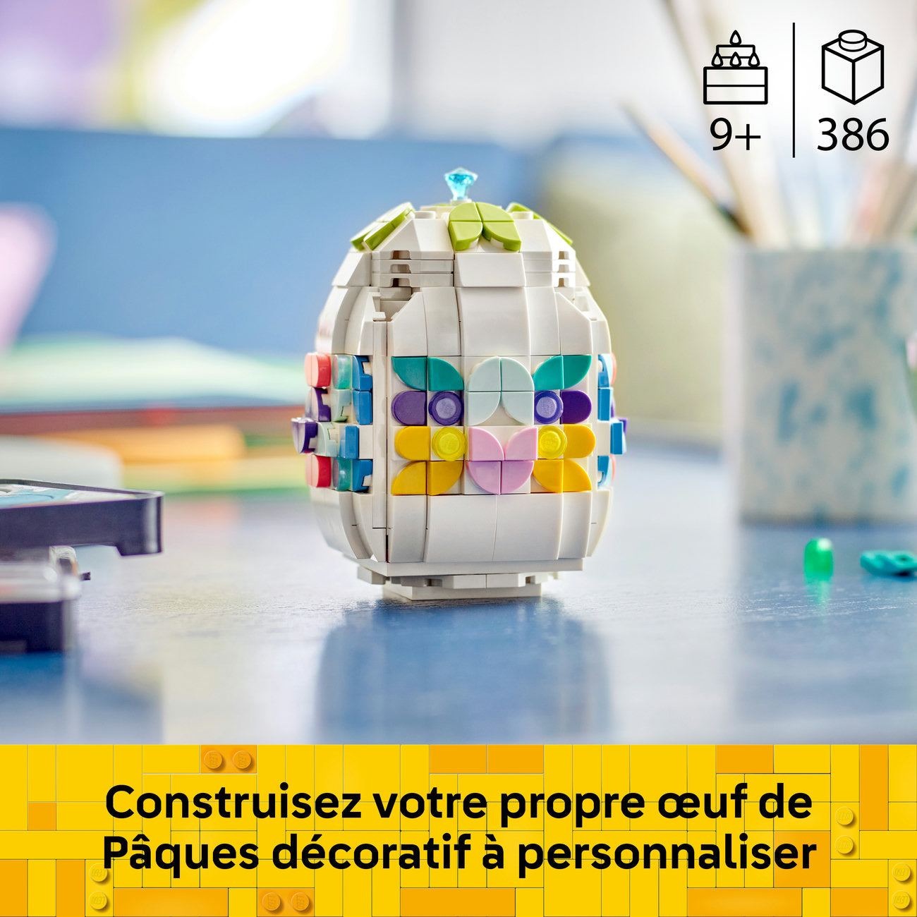 LEGO Iconic 40816 L’œuf de Pâques décoratif
