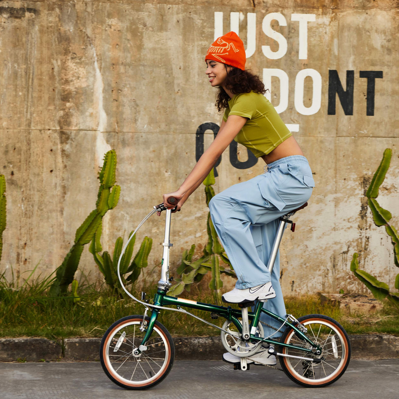 DAHON Vélo pliant Boardwalk D7 Vert éclat 16 x 1,5 pouces Pneu