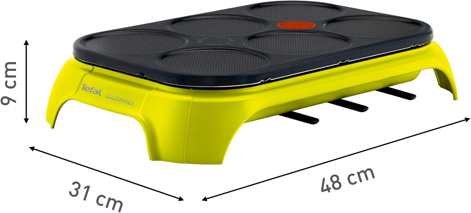Tefal PY559312 - Crêpière 1000 W 6x12 cm ColorMania