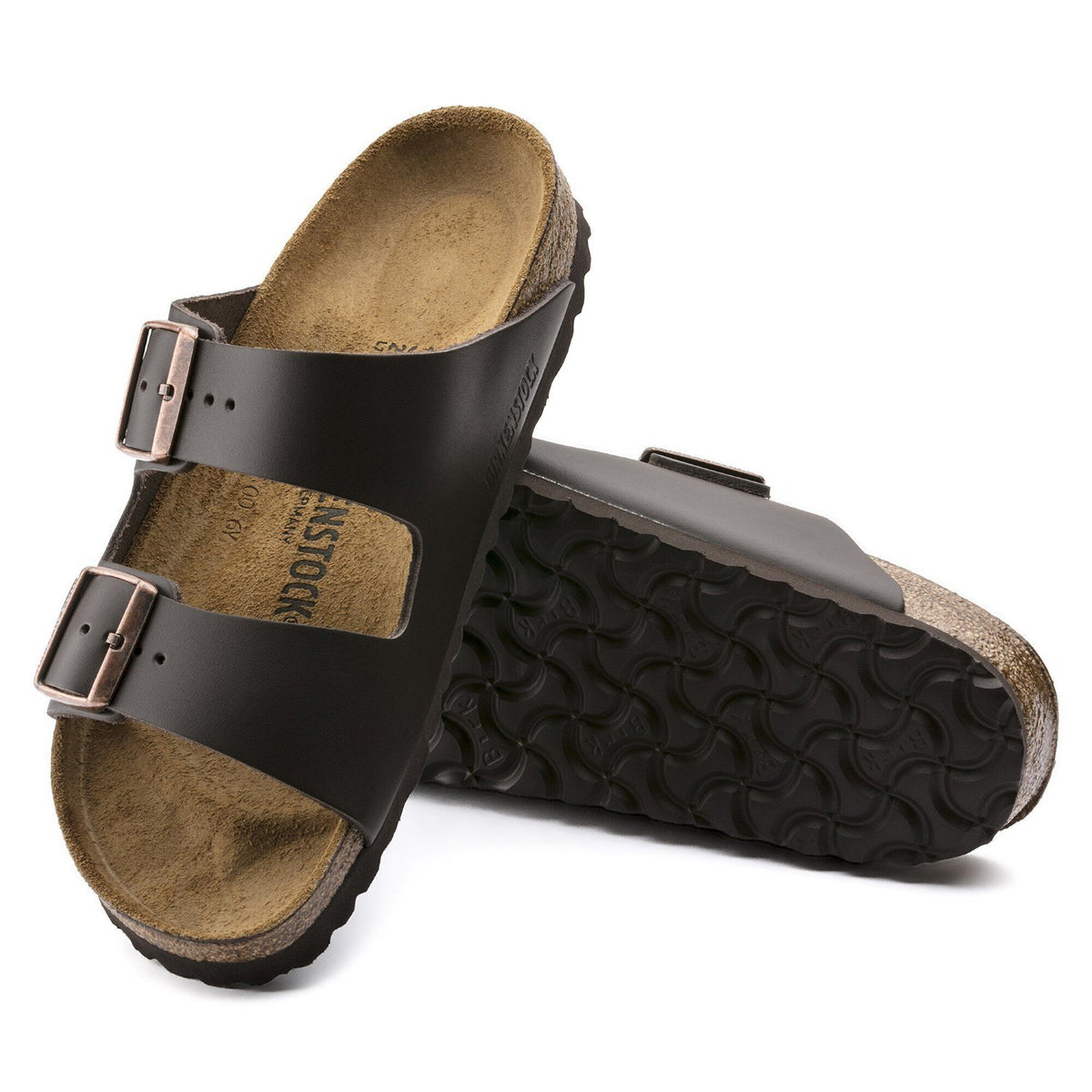 Birkenstock Arizona Cuir naturel Marron foncé