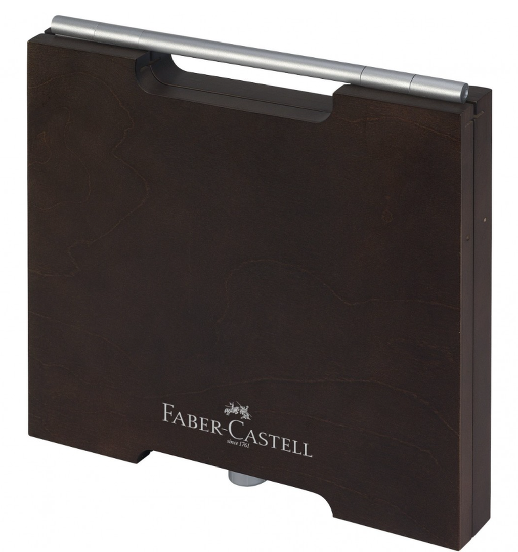 Faber-Castell Coffret en bois Pitt Monochrome - 85 pièces