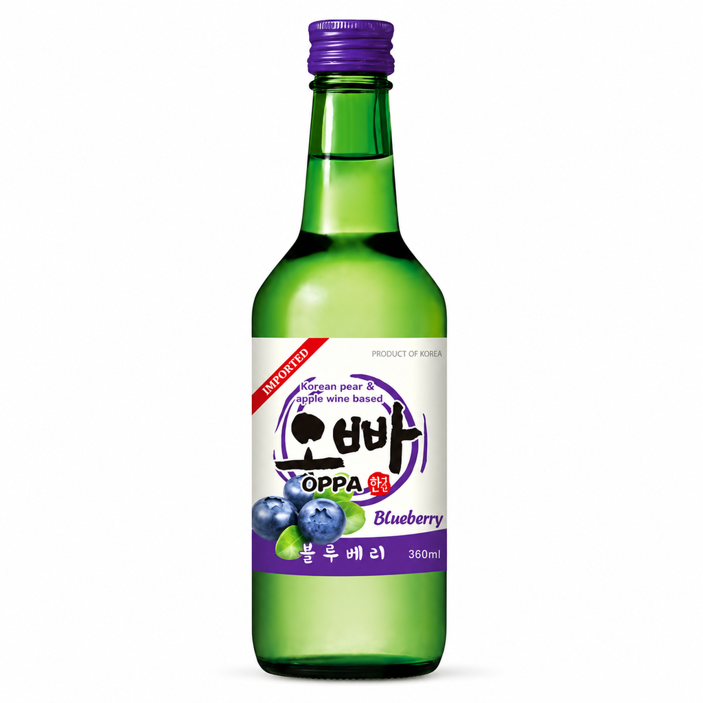 OPPA Soju à la myrtille 12 % 20 x 360 ml