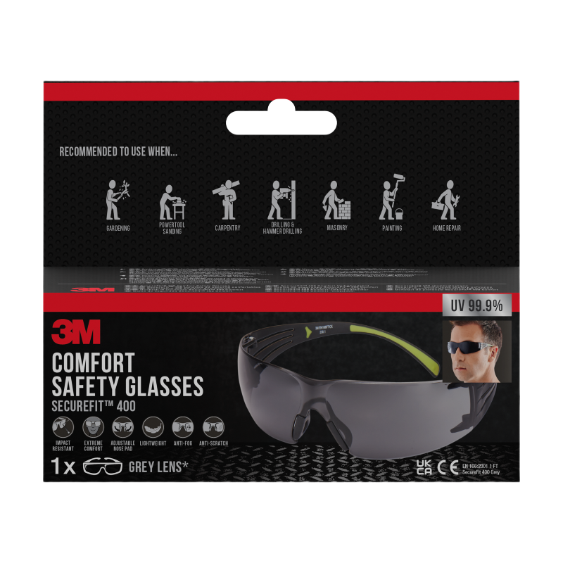 3M™Lunettes de Protection 3M™ SecureFit™ SF 400 Teinté
