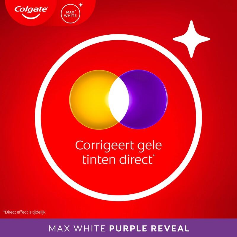 Colgate Dentifrice Blancheur Max White Purple Reveal 75 ml