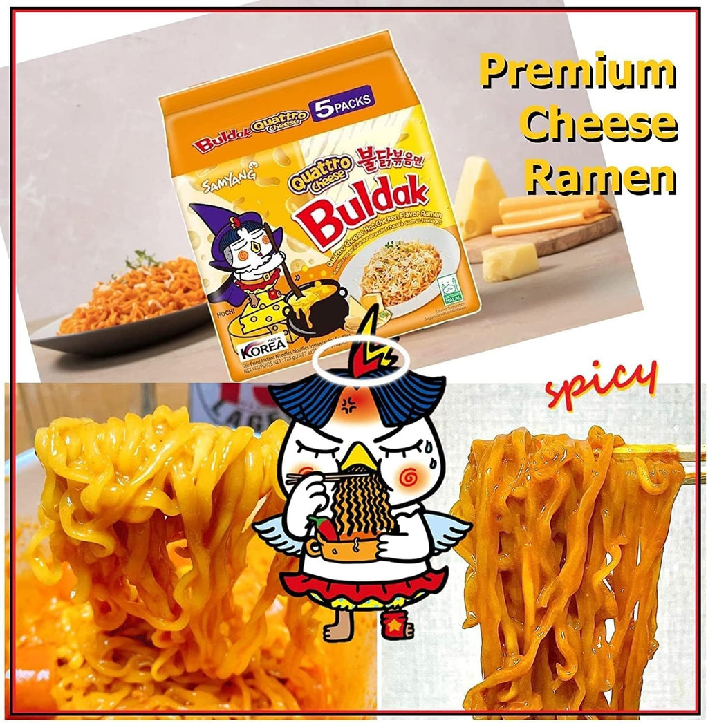 Samyang Buldak Ramen Quattro Fromages 145 g × 5 pièces