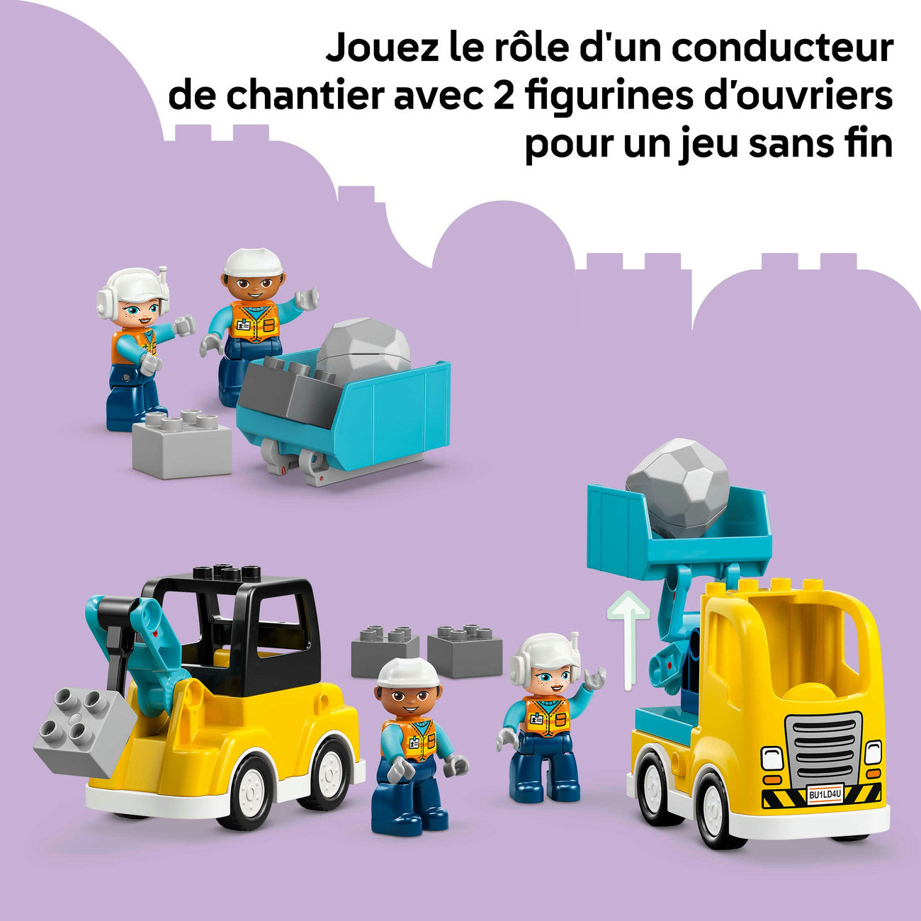 LEGO DUPLO 10475 Les véhicules de chantier 3-en-1