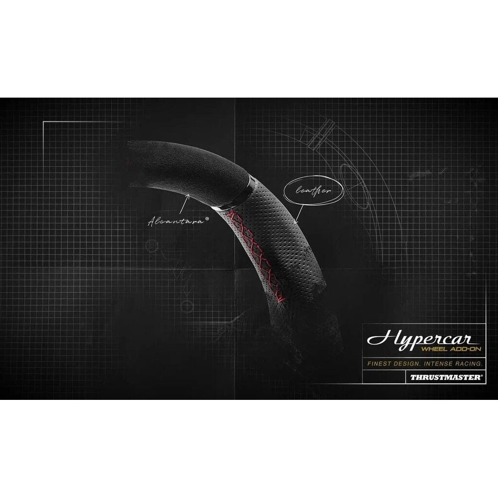 Thrustmaster Hypercar Wheel Add-On - Style Hypercar/GT, Palettes Magnétiques en Métal, Libération Rapide de Nouvelle Génération, Compatible PC/PS/Xbox, Version de Vente