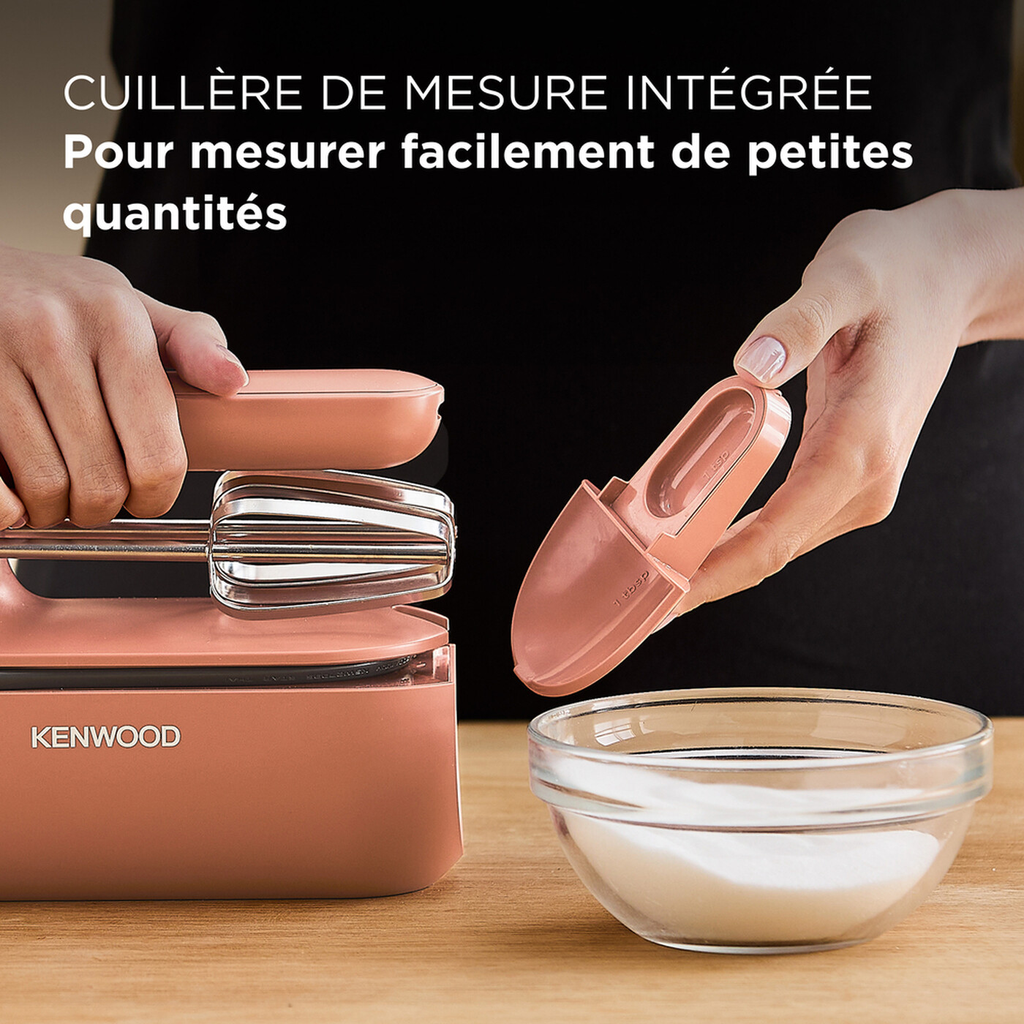 KENWOOD QuickMix Go, Batteur à main 350W 5 Vitesses, HMP40.000GY, Pêche