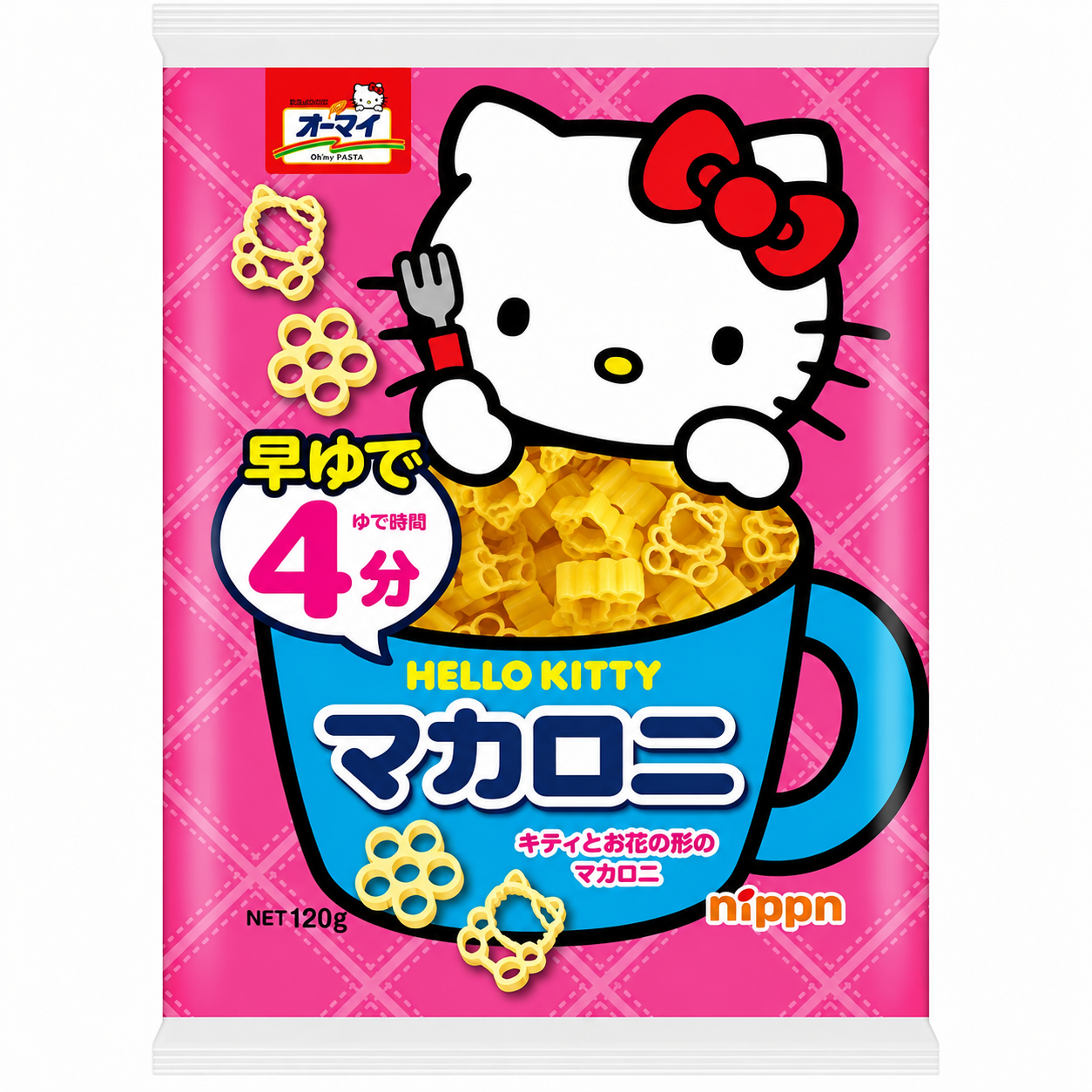 Macaroni Hello Kitty à cuisson rapide 120 g