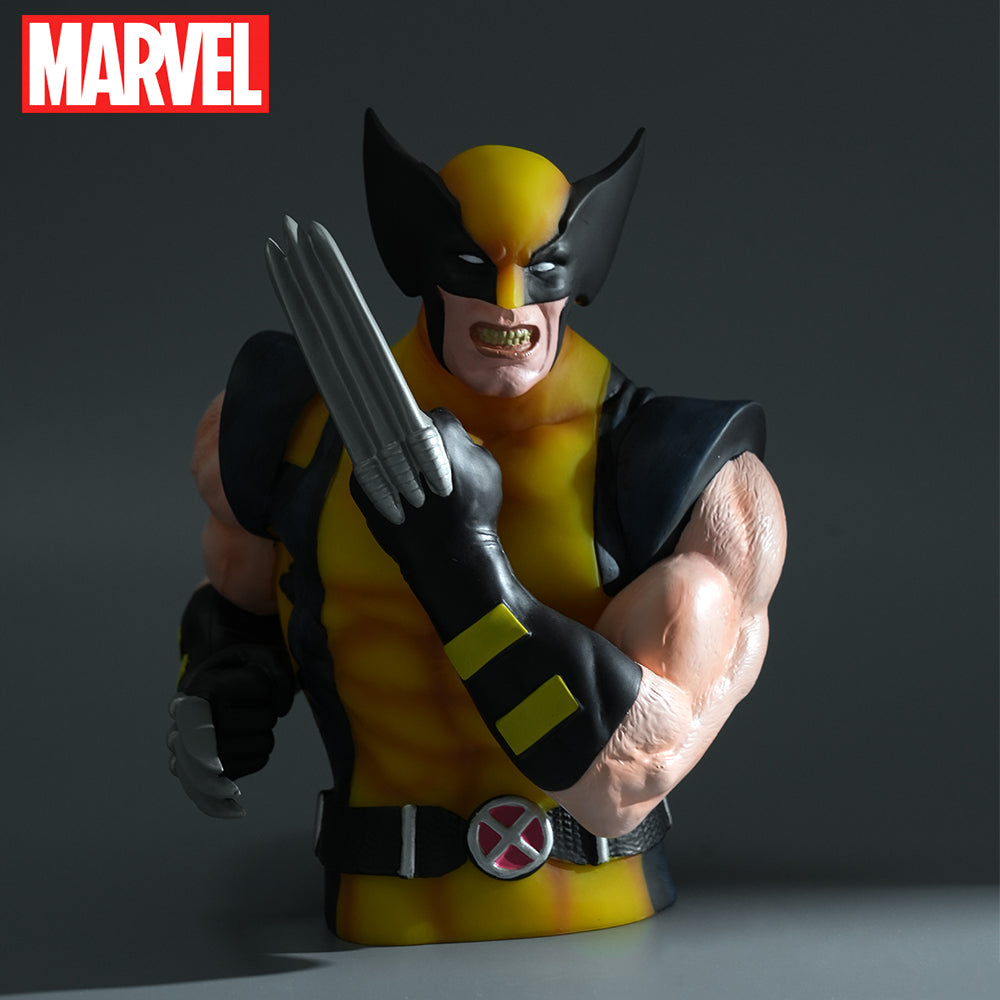Tirelire Marvel Wolverine 3D Officielle en PVC – Figurine de Collection Antichoc pour Décoration de Bureau et Maison