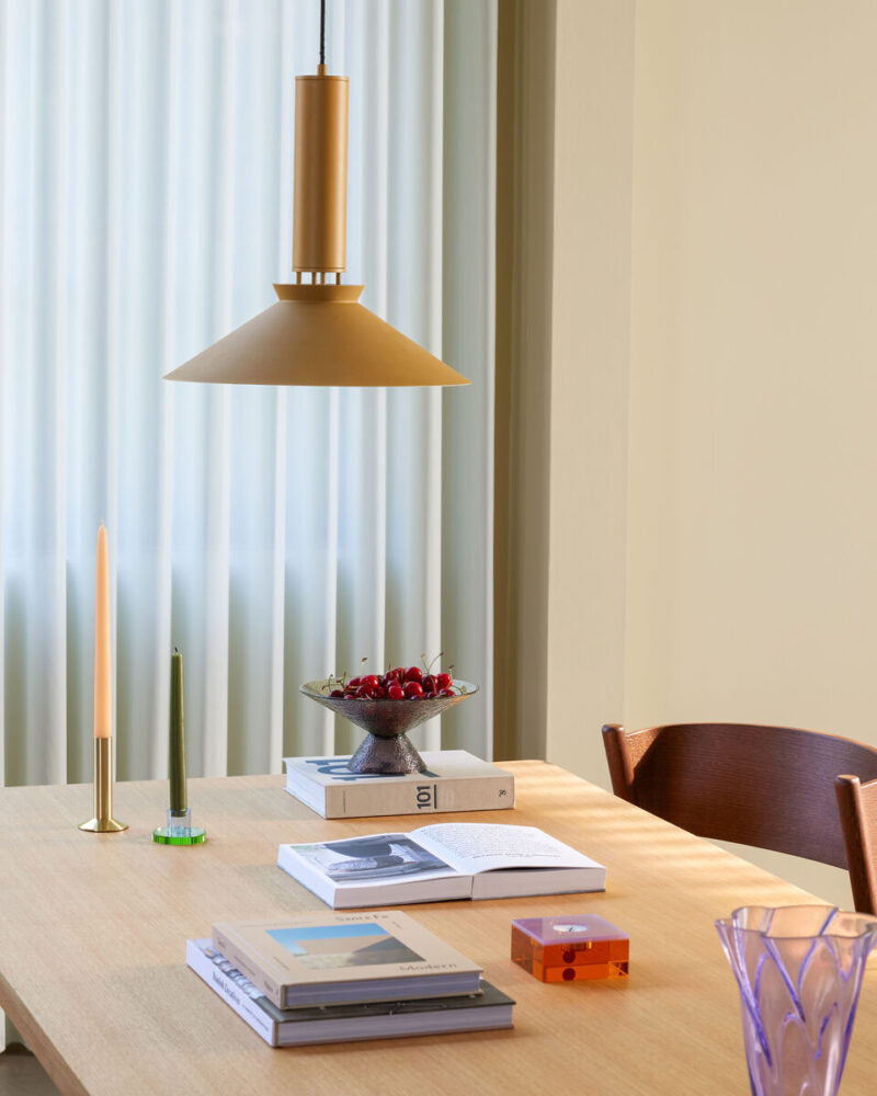 Hübsch Sleek Bougeoir en laiton