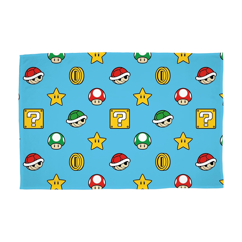 WT&T Couverture polaire sherpa Nintendo Super Mario Mario Kart Drift - 100 x 150 cm, Douce et chaude