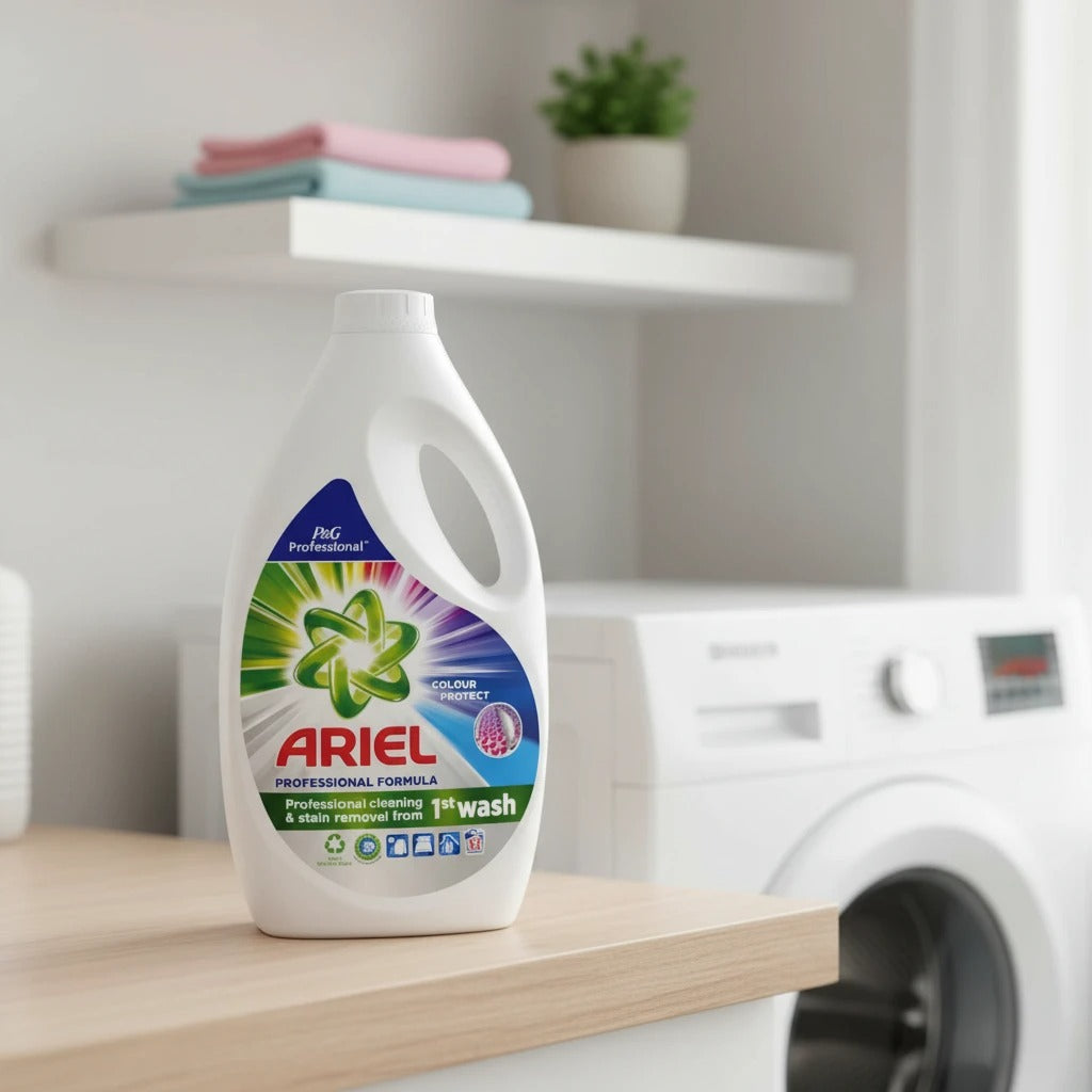 Ariel Colour Protect Lessive liquide formule professionnelle, 55 lavages, 2,475 L