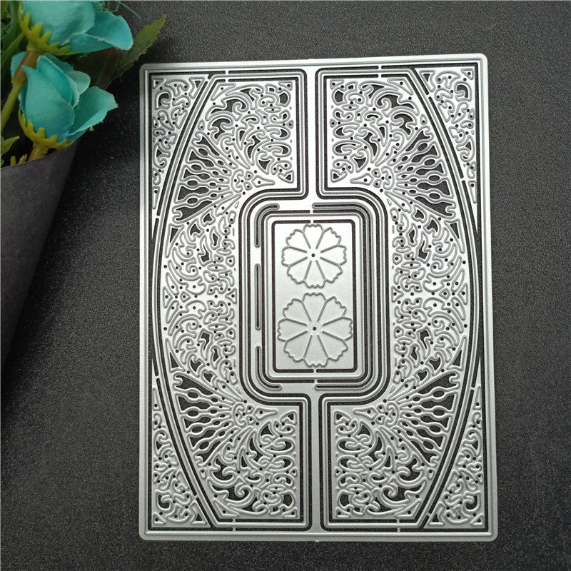 Cadre de coupe en métal avec motif de fleurs magnifique pour kit de création de cartes, découpes en papier en relief, gabarits pour machine à scrapbooking