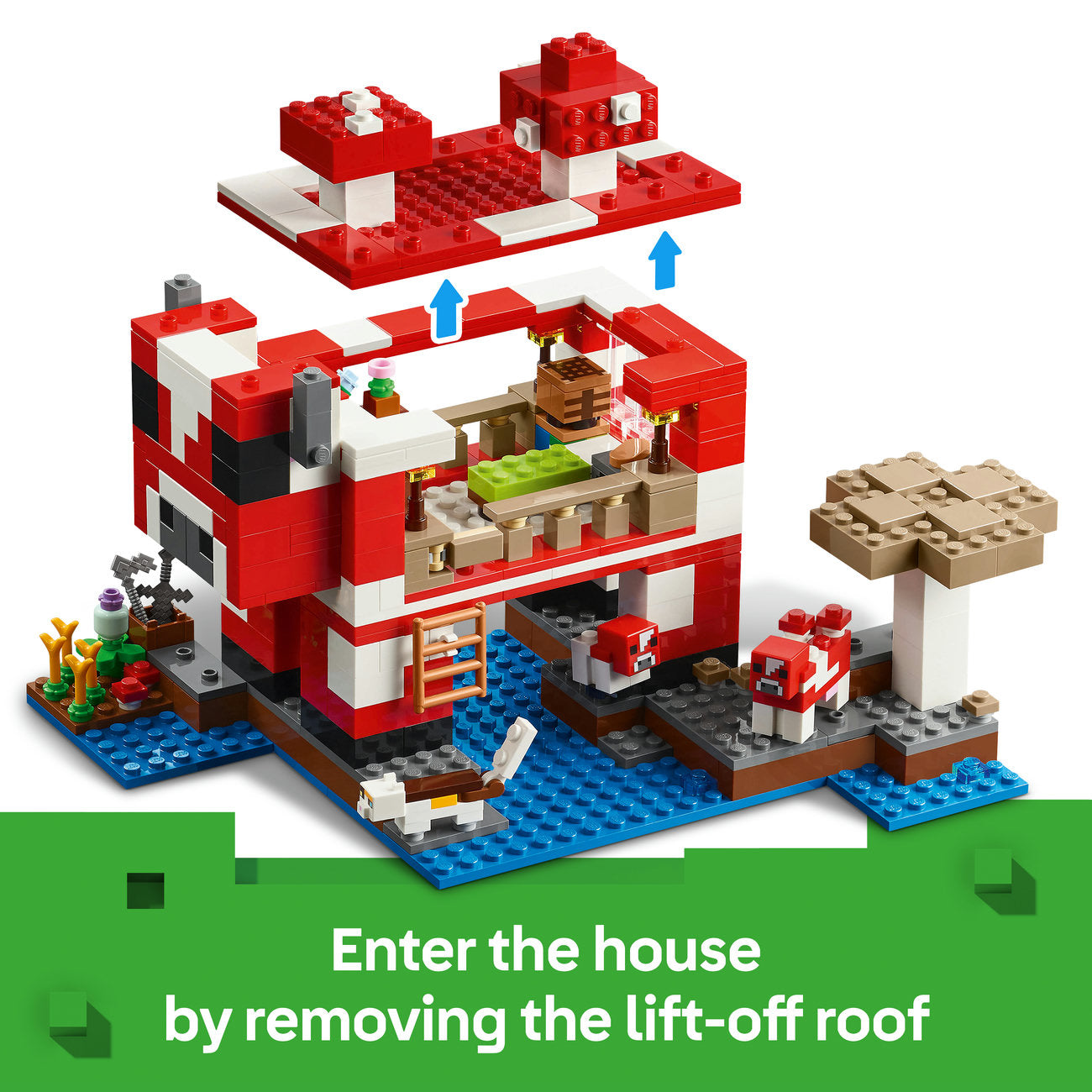 LEGO Minecraft Set de Construction de la Maison Mooshroom