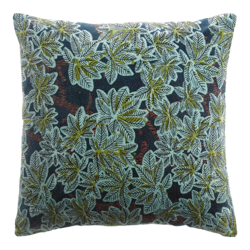 Vivaraise ARIANE HOUSSE DE COUSSIN IMPRIME PETROLE
