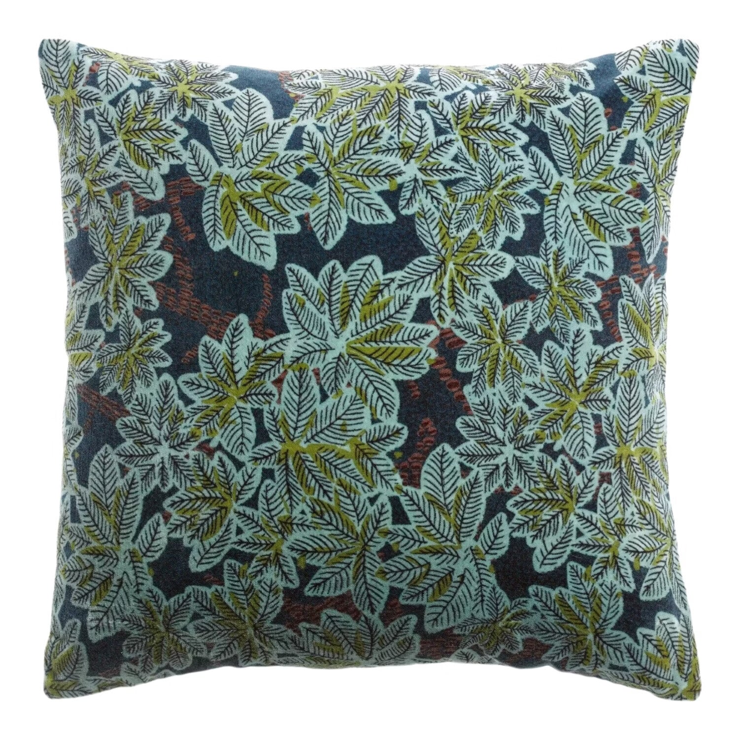 Vivaraise ARIANE HOUSSE DE COUSSIN IMPRIME PETROLE