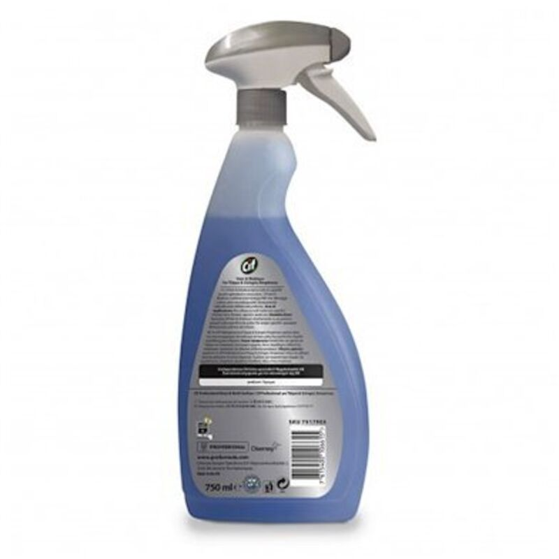 CIF Pro Formula Nettoyant vitres et multi-surfaces prêt à l'emploi sans traces séchage rapide 750 ml