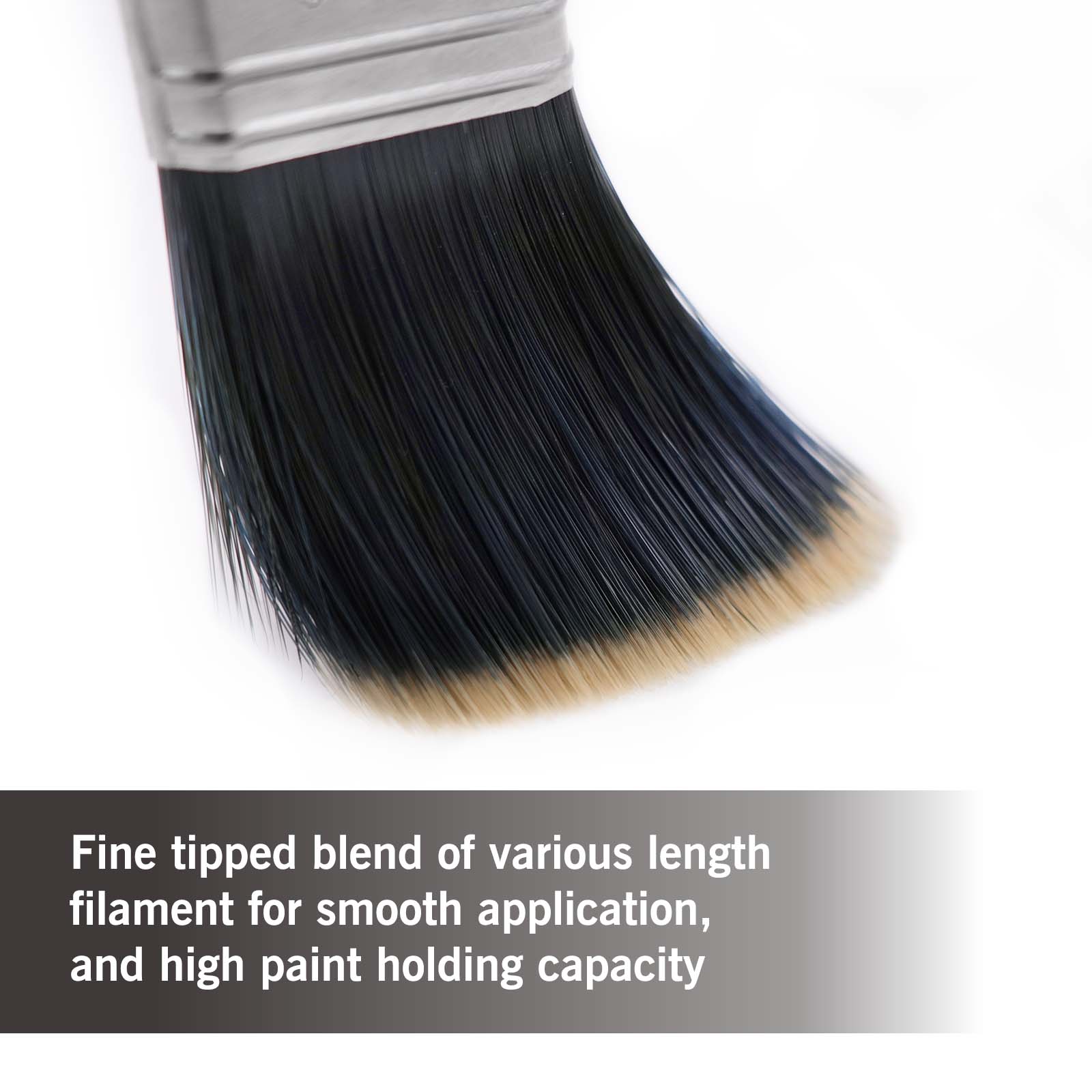ROLLINGDOG Set de pinceaux de peinture Doberman 5 pièces, kit professionnel de pinceaux en fil de polyester, pour peinture intérieure et extérieure (murs et plafonds)