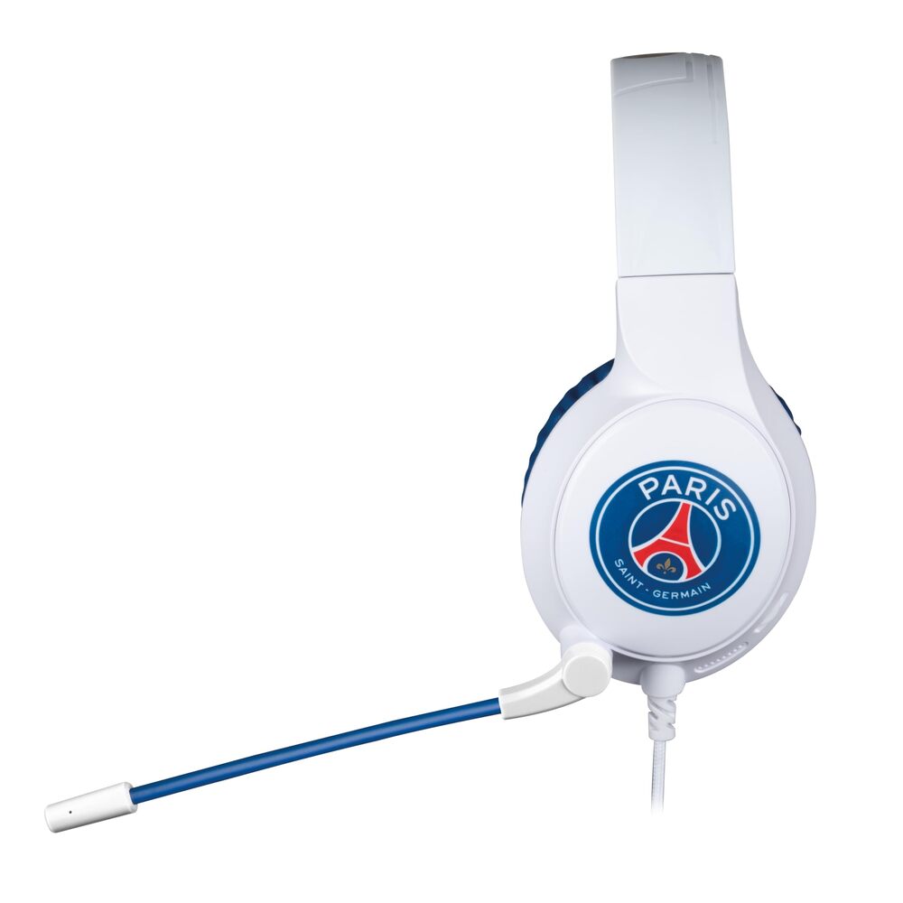 Konix Casque gaming filaire PSG - PC/PS5/Switch 2/Xbox Series - Microphone 45°, Câble 1.5m, Prise Jack 3.5mm - Blanc et bleu