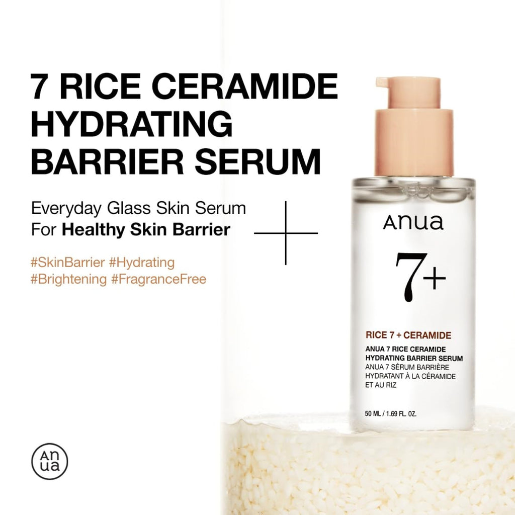 Anua Sérum barrière et hydratant à la céramide de riz 7+ - 50 ml