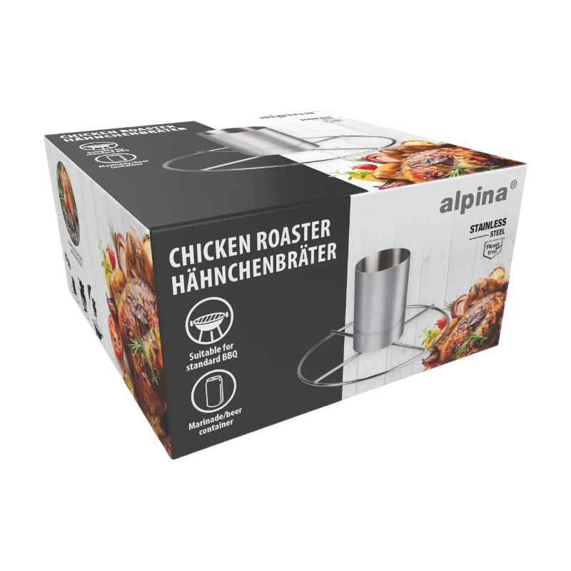 Alpina rôtissoire à poulet en inox - Ø 20 x 10 cm