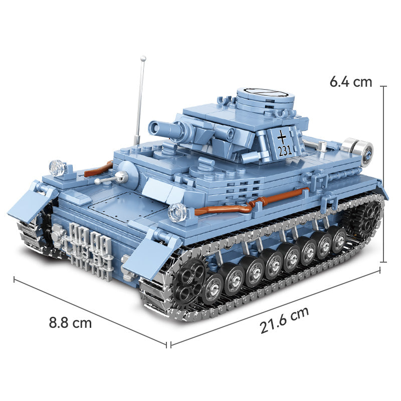 CAYI Type 4 Tankette 869 Pièces Ensemble de Blocs de Construction pour Bricoleurs