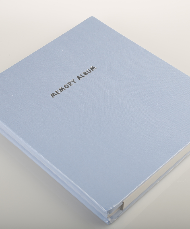 Kodak - album photo - 20 pages adhésives - couverture en tissu bleu - 23,5 x 27 cm