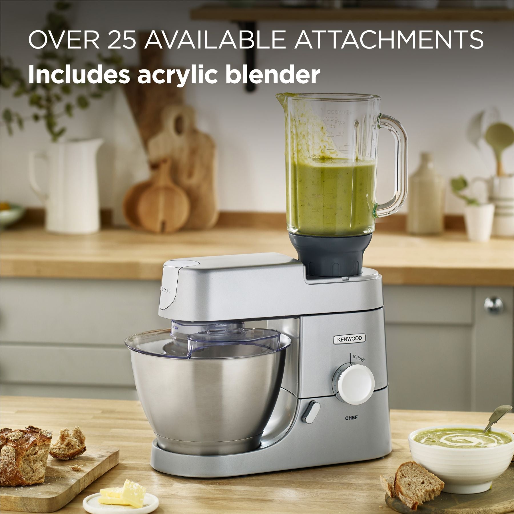 KENWOOD Chef Robot pâtissier 4,6 L 1000 W KVC3110S Argent