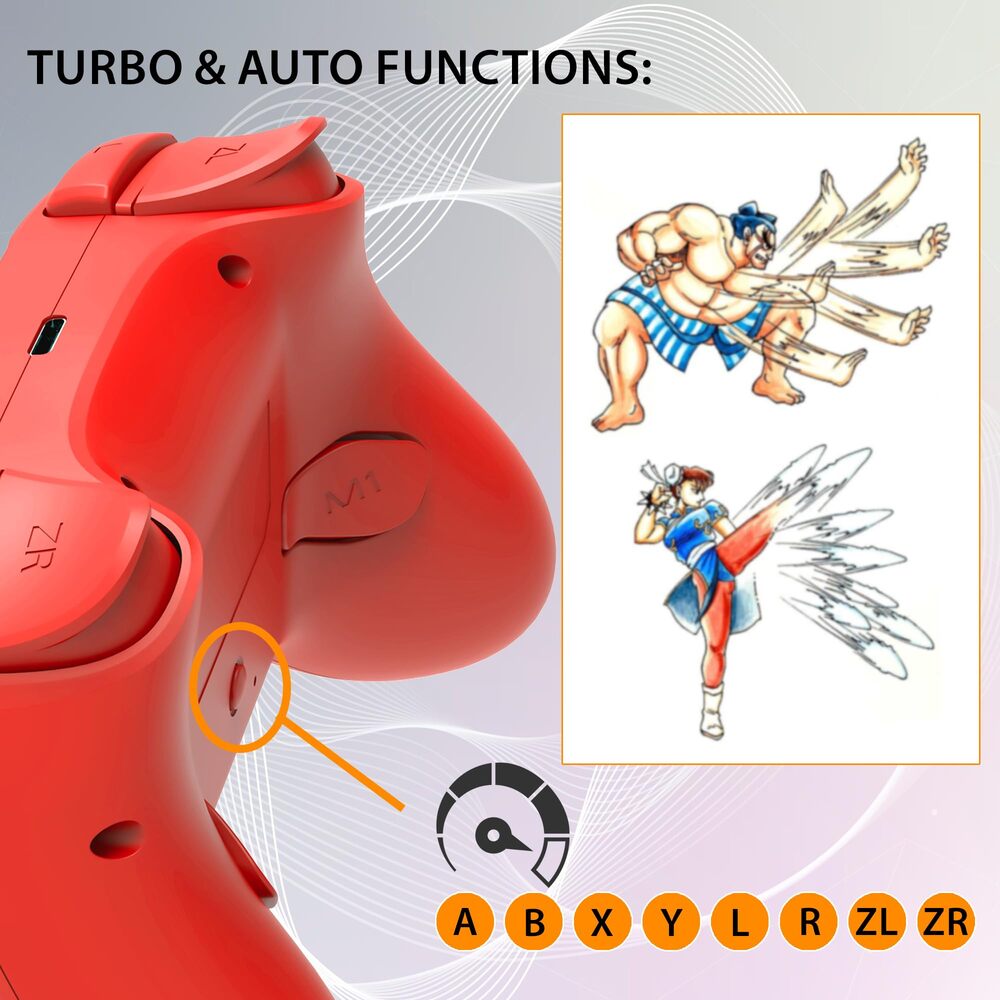 SUBSONIC Manette sans fil LED pour SW2 et SW, rouge