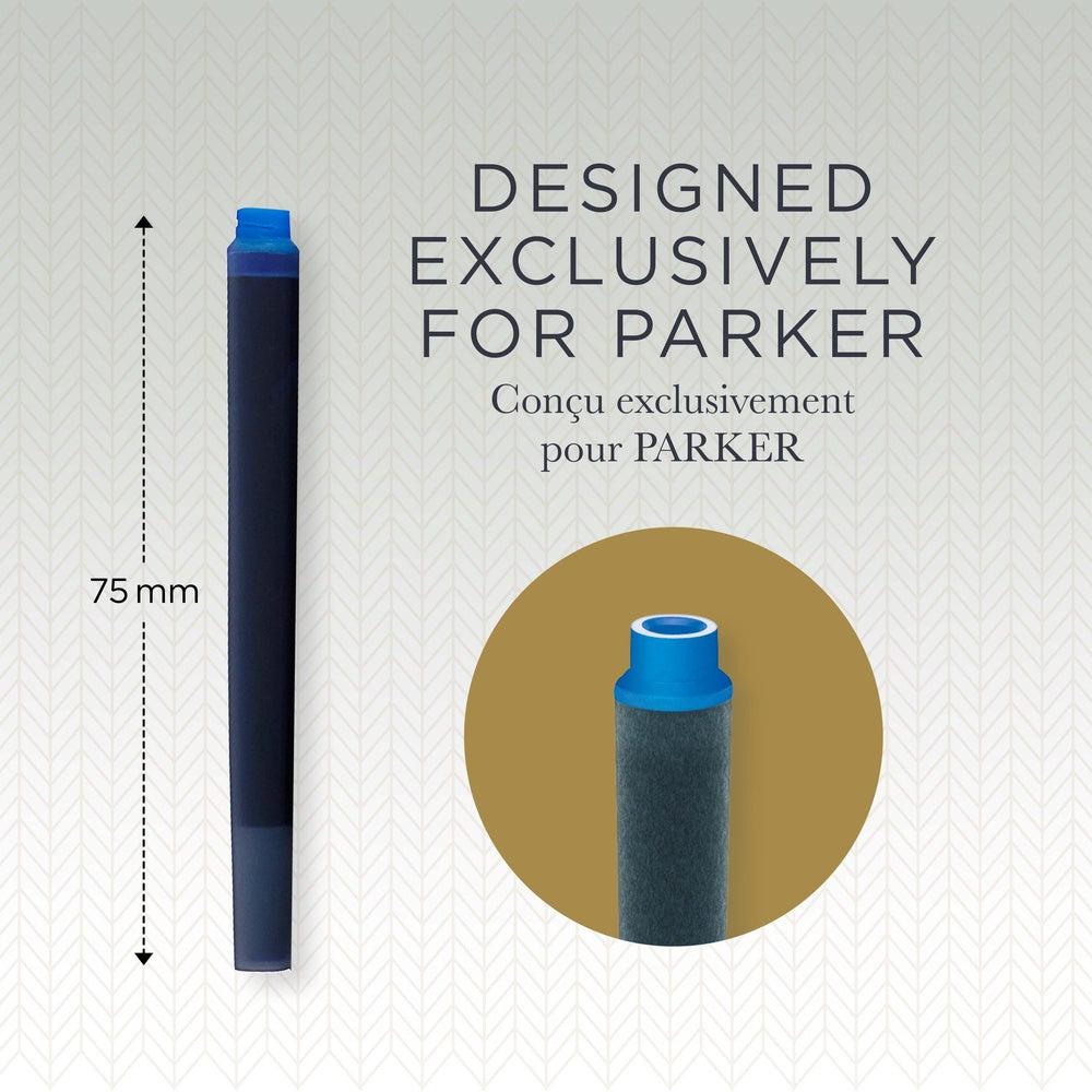 Parker Cartouches d’encre bleue effaçable