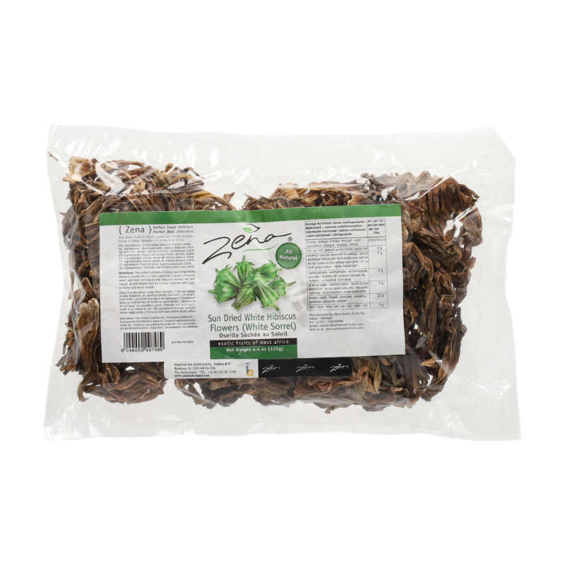 Zena Fleurs d'hibiscus séchées blanches 125 g