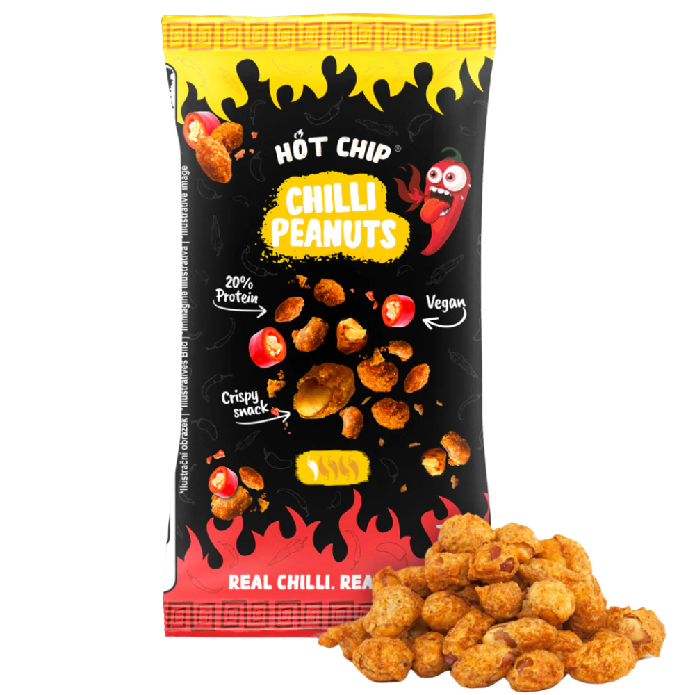HOT CHIP Cacahuètes épicées - 70 g