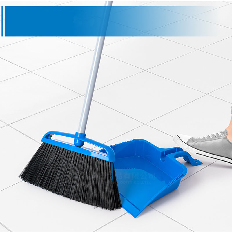 Pelle à poussière à usage commercial en plastique bleu de 34 cm de large, grand collecteur de déchets