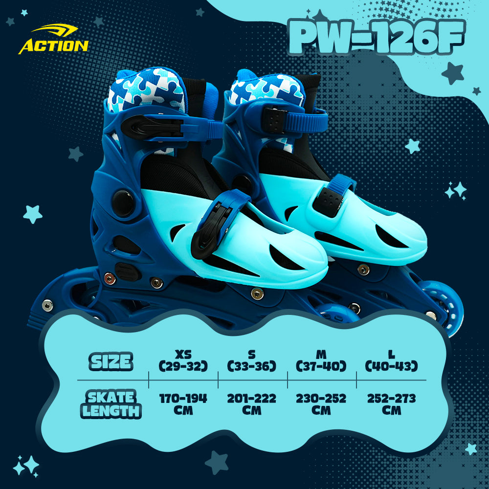 ACTION Patins à roulettes en ligne PW-126F - M