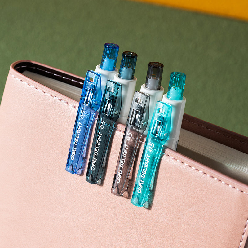 Deli Stylos gel 0,5 mm, Fournitures de bureau et scolaires, Ensemble 8 couleurs, Lot de 8