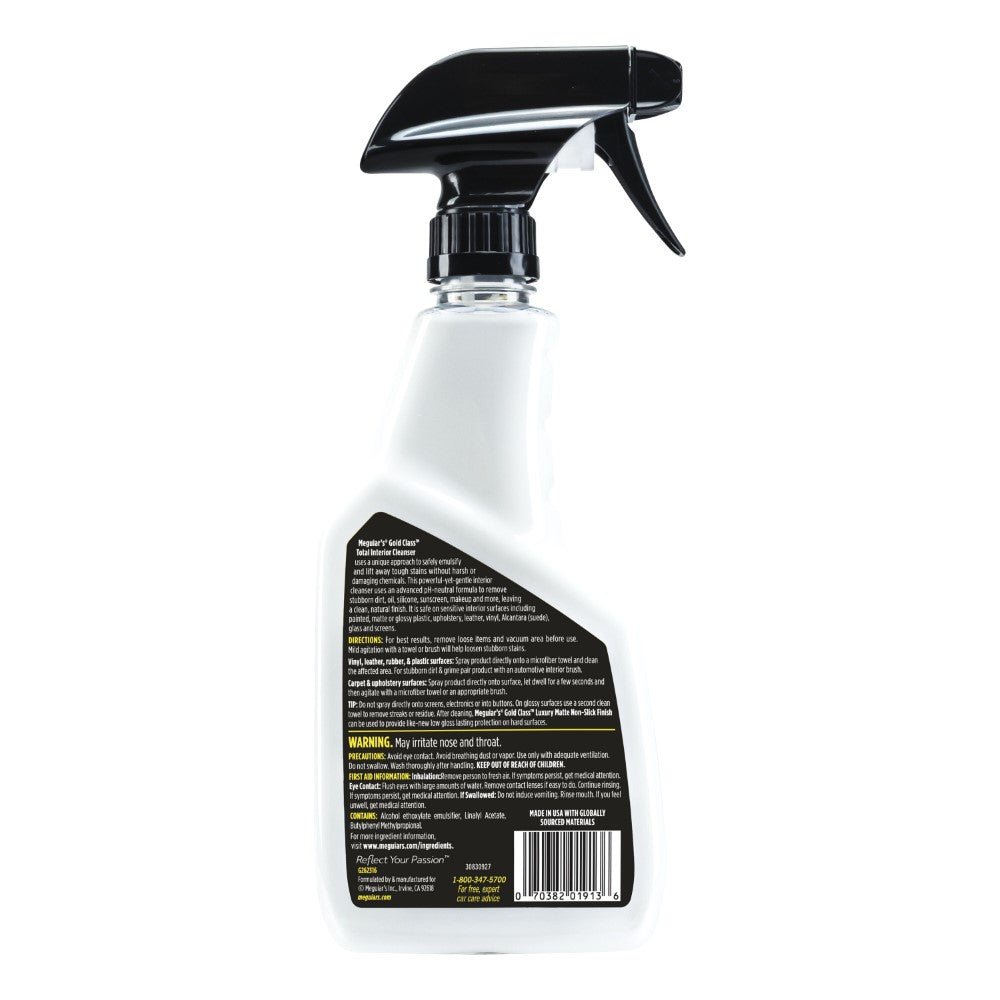 Meguiar's® Gold Class Total Interior Cleanser G262316F, 16 OZ (473 ml), 6/CV