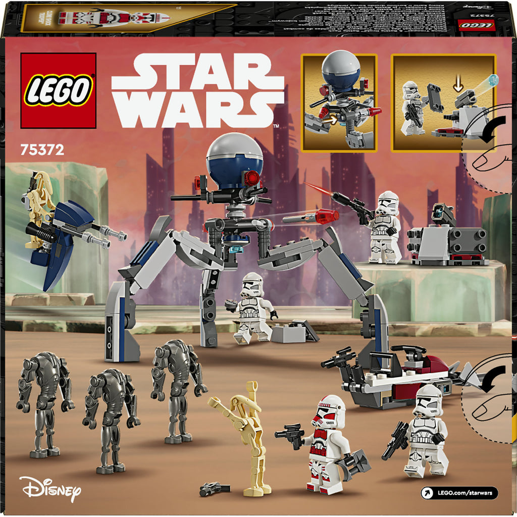 LEGO Star Wars 75372 Pack de combat des Clone Troopers et Droïdes de combat