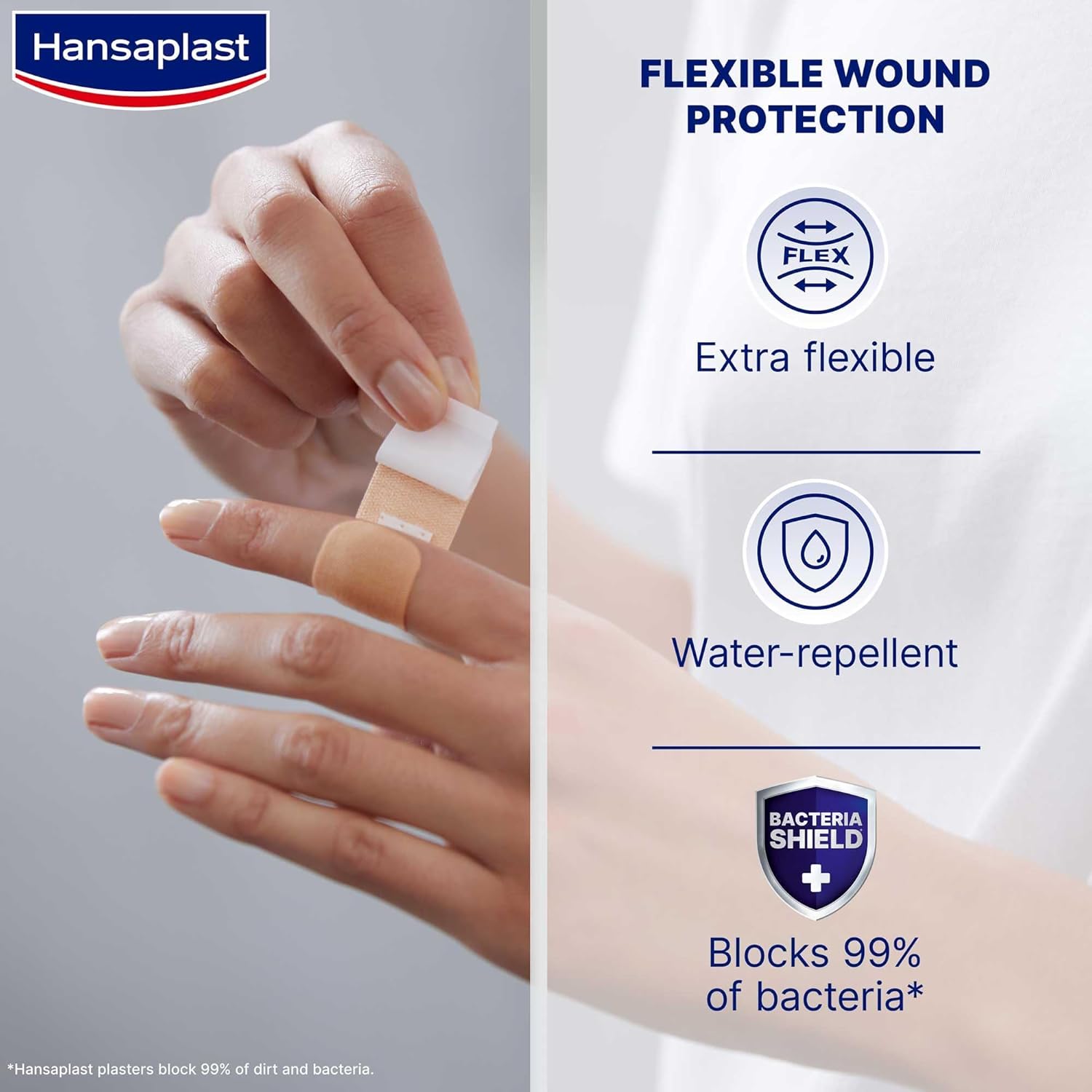 HANSAPLAST Elastic - Pansements souples XL - 10 pièces