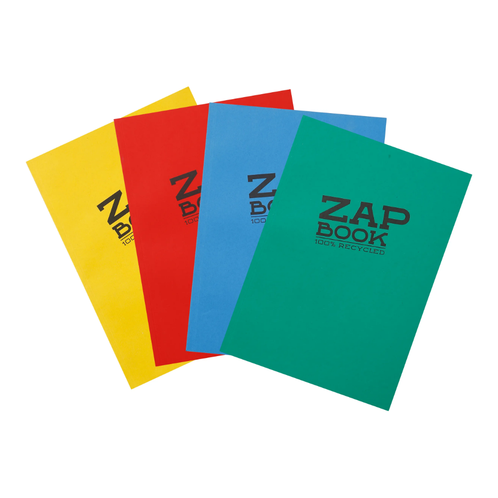 CLAIREFONTAINE Zap Book collé A5 160 feuilles 80g ass°1